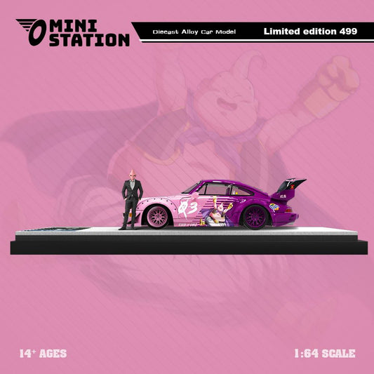 *PREORDER* Mini Station | 1/64 Porsche RWB 964 in Dragon Ball Z Livery w/ Figure